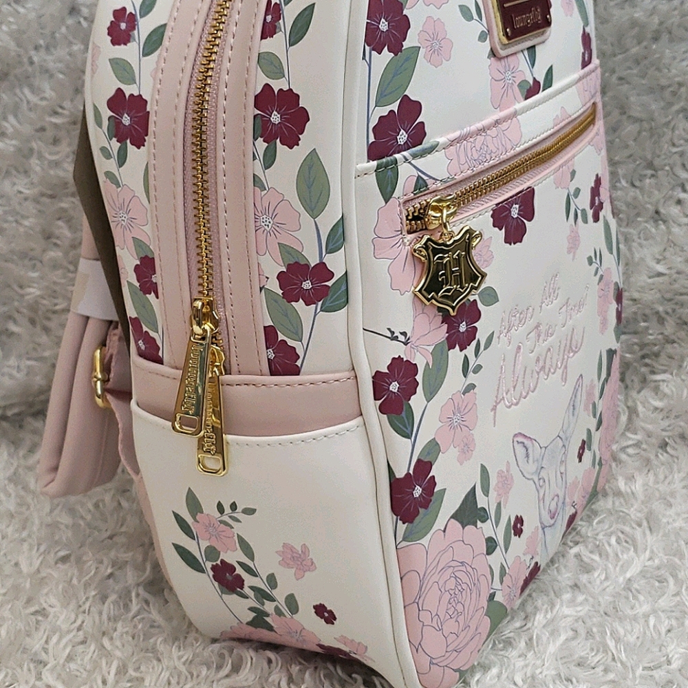 Loungefly Harry Potter Floral Mini Backpack - Picture 2 of 13